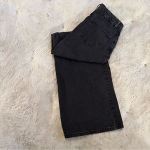 Collusion black wide leg jeans